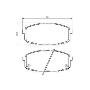 Колодки тормозные перед HYUNDAI CRETA 15-/I30 07-/KIA CEED 07-12 FERODO