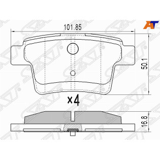 Колодки тормозные зад FORD MONDEO III 00-07 SAT