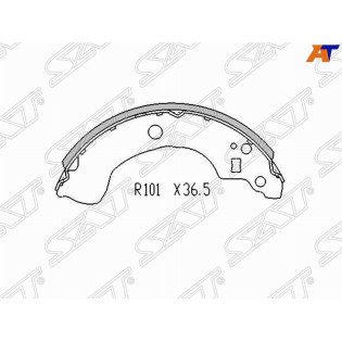 Колодки тормозные зад NISSAN ALMERA II N16E SAT