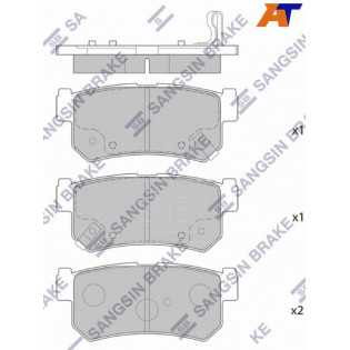 Колодки тормозные зад SSANGYONG ACTYON SPORT 07-/ KORANDO 96-07/ REXTON 01- SANGSIN BRAKE